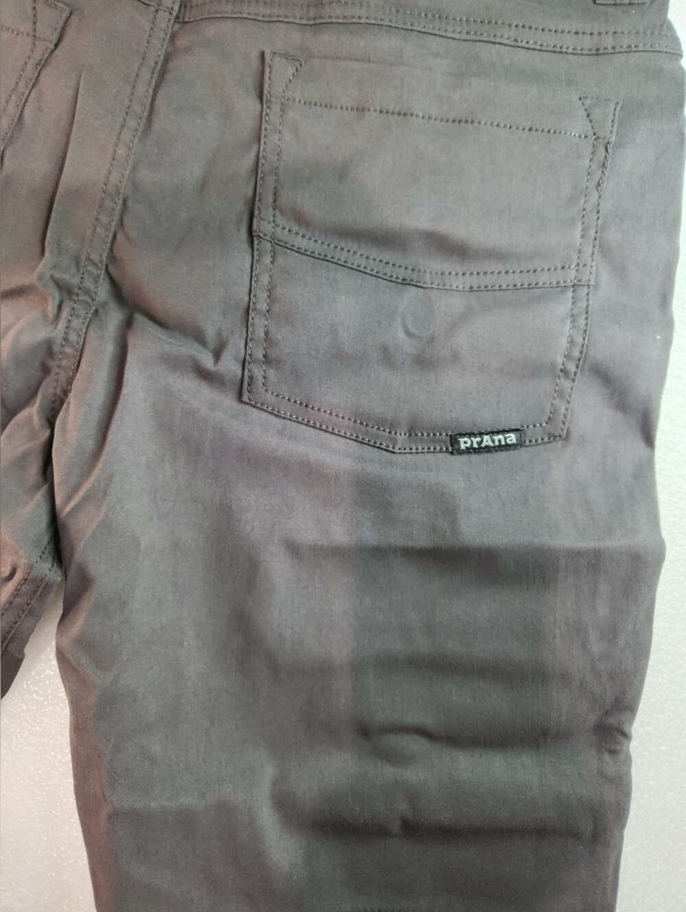 Prana Brione Mens Charcoal Grey Stretch Shorts Size 31 - Picture 6 of 8